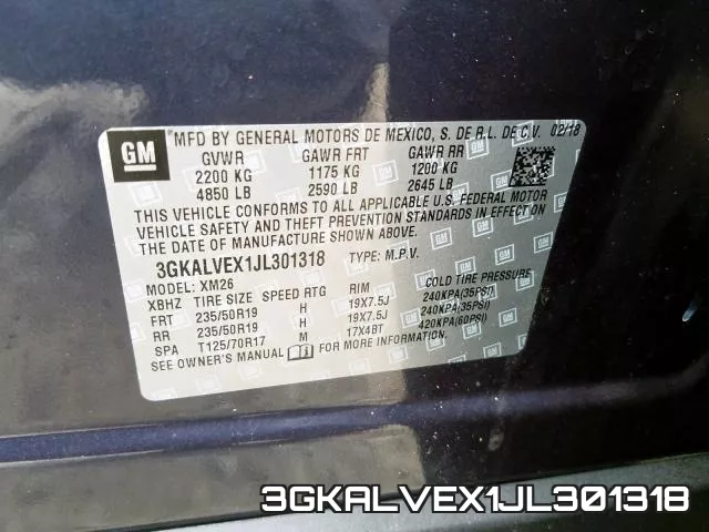 3GKALVEX1JL301318