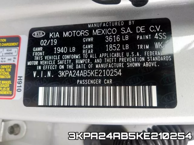 3KPA24AB5KE210254