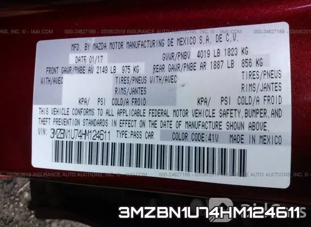 3MZBN1U74HM124611