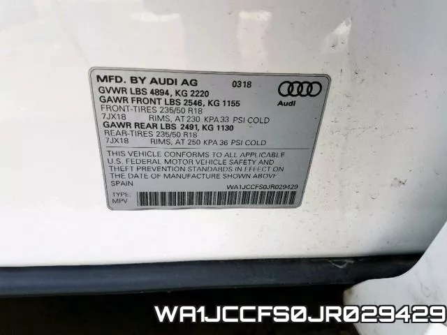 WA1JCCFS0JR029429