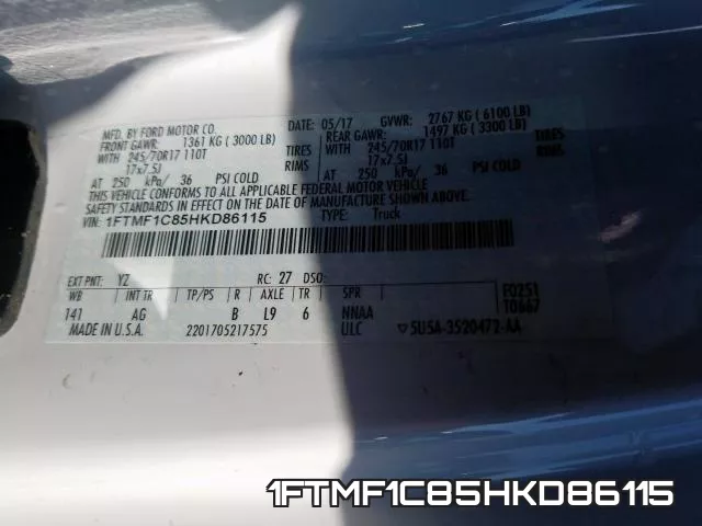 1FTMF1C85HKD86115