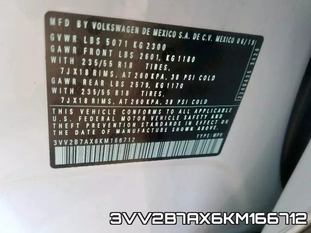 3VV2B7AX6KM166712