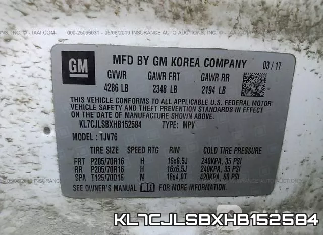 KL7CJLSBXHB152584