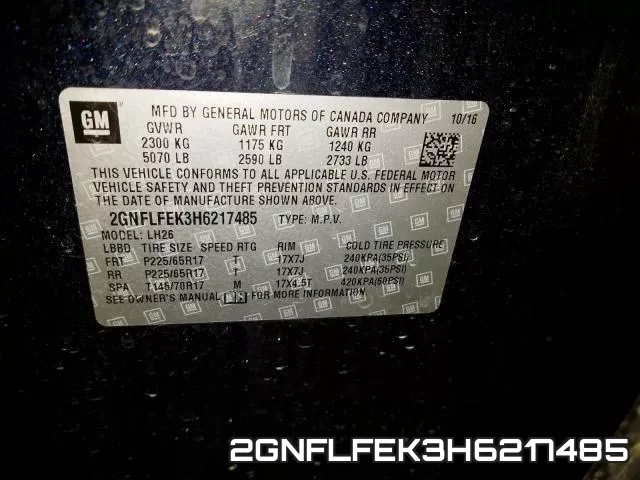 2GNFLFEK3H6217485