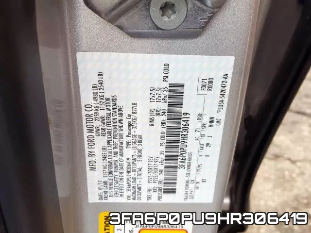 3FA6P0PU9HR306419