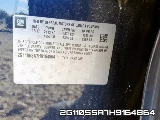 2G1105SA7H9164864