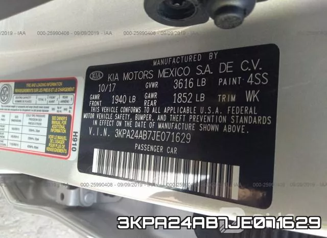 3KPA24AB7JE071629