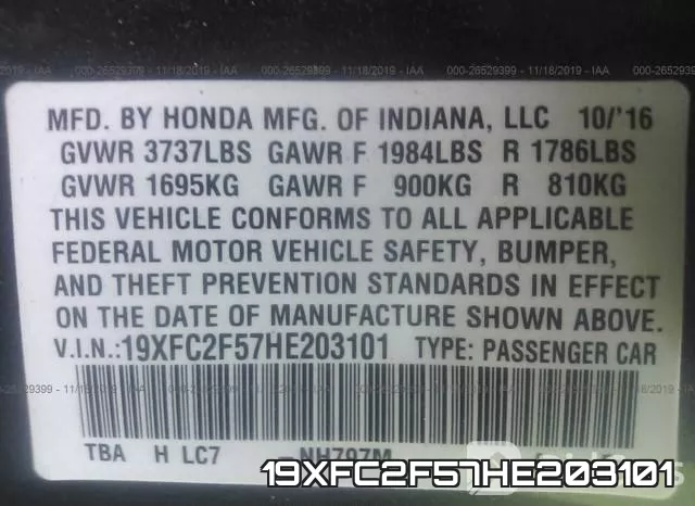 19XFC2F57HE203101