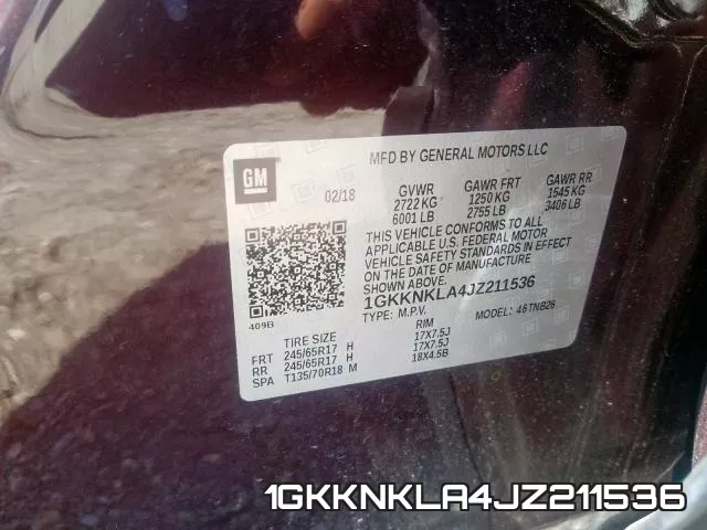 1GKKNKLA4JZ211536