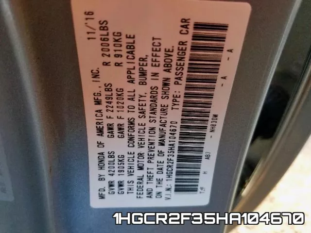 1HGCR2F35HA104670