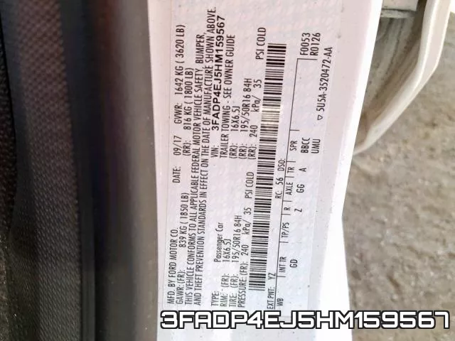 3FADP4EJ5HM159567