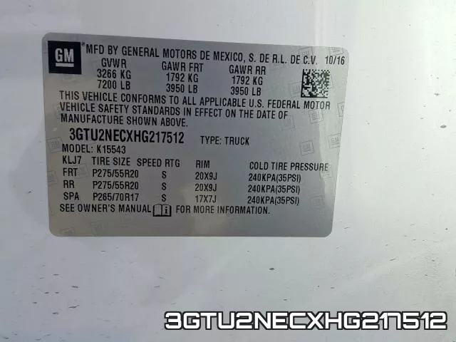 3GTU2NECXHG217512