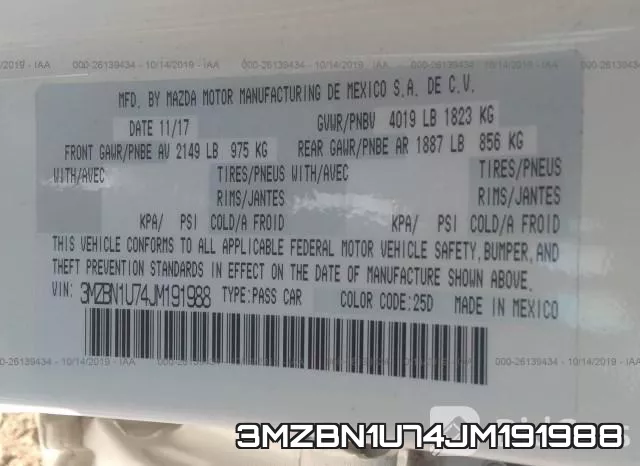3MZBN1U74JM191988