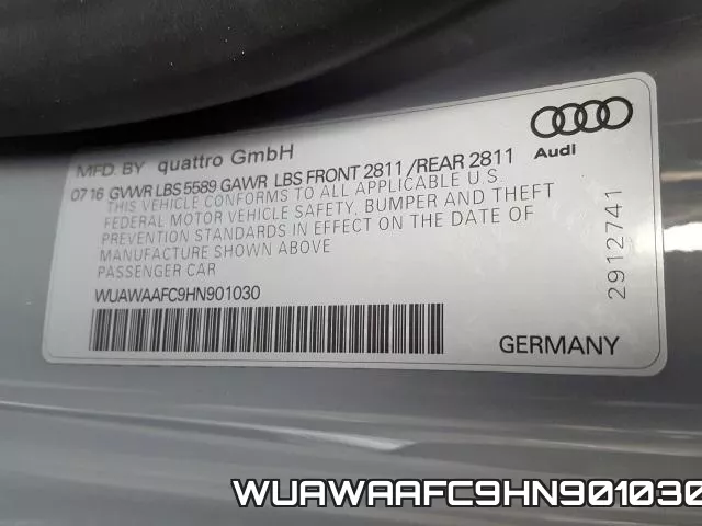 WUAWAAFC9HN901030