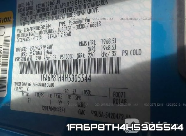 1FA6P8TH4H5305544