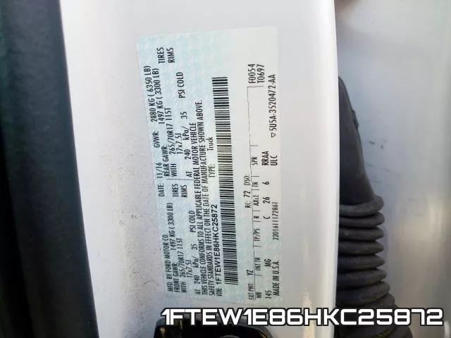 1FTEW1E86HKC25872