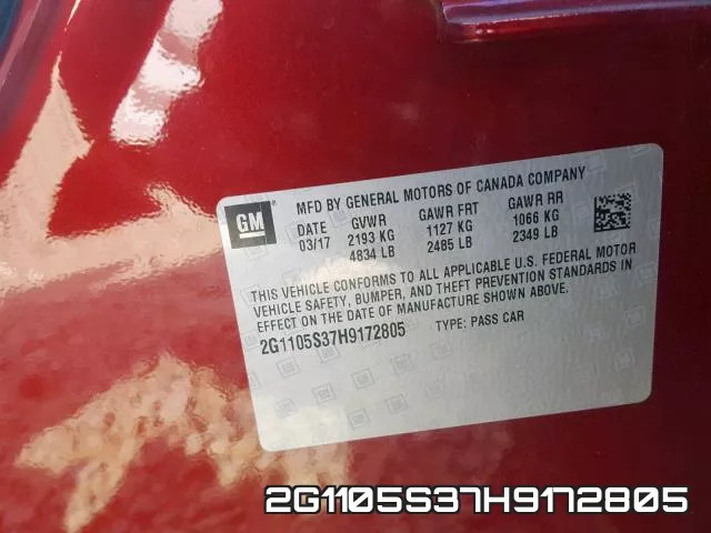 2G1105S37H9172805