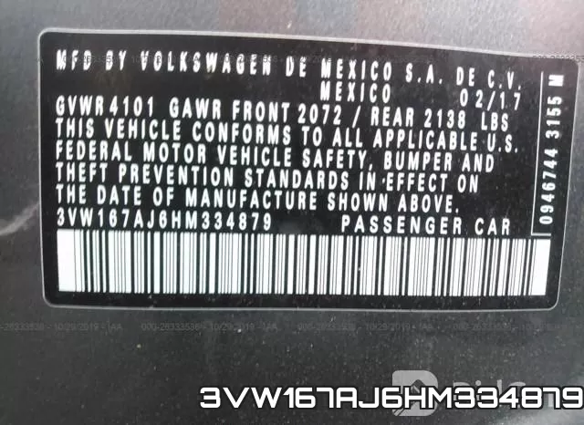 3VW167AJ6HM334879