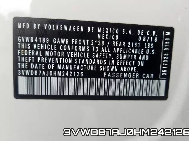 3VWDB7AJ0HM242126