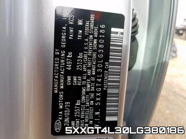 5XXGT4L30LG380186