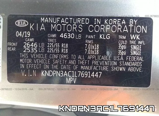 KNDPN3AC1L7691447