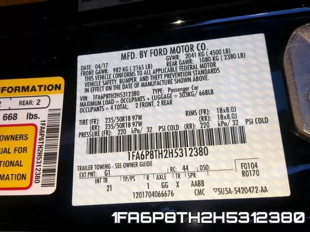 1FA6P8TH2H5312380