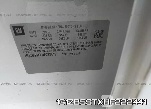 1G1ZB5STXHF222441
