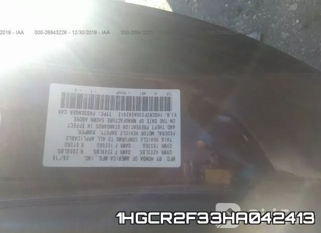 1HGCR2F33HA042413