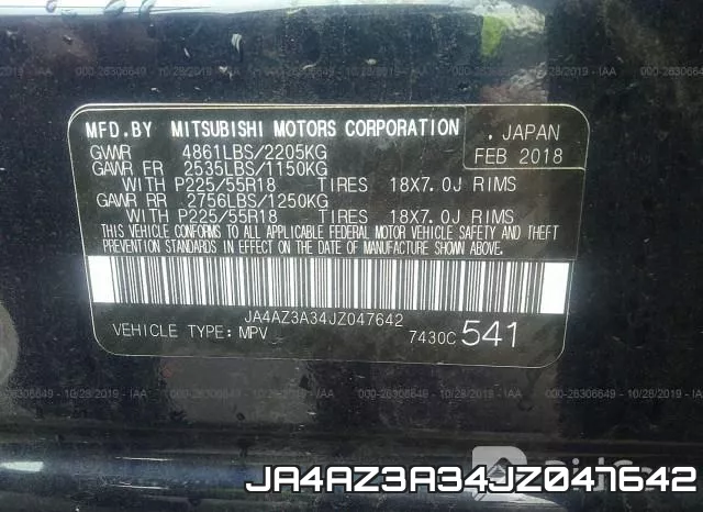 JA4AZ3A34JZ047642
