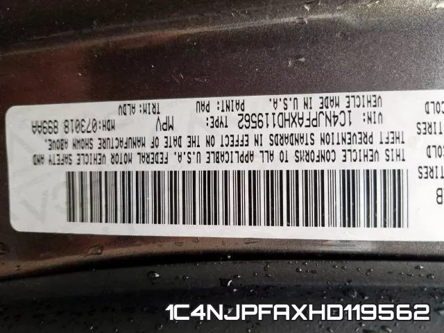 1C4NJPFAXHD119562