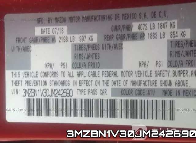 3MZBN1V30JM242690