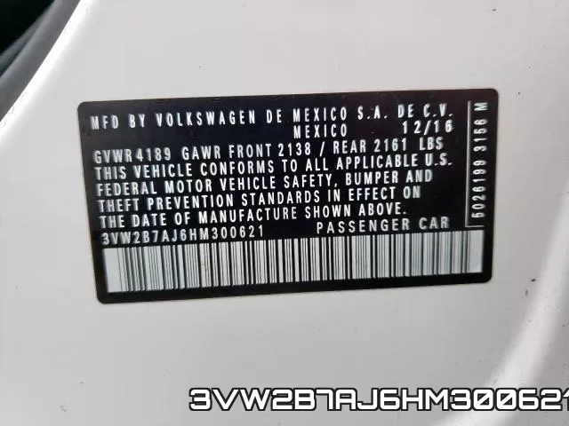 3VW2B7AJ6HM300621