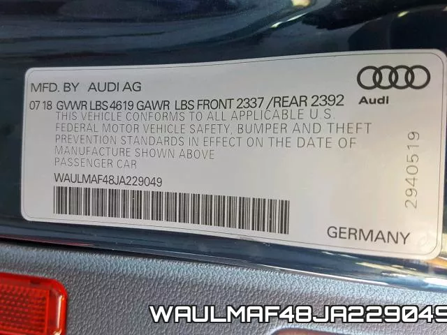 WAULMAF48JA229049