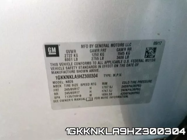 1GKKNKLA9HZ300304