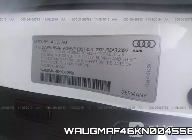 WAUGMAF46KN004558
