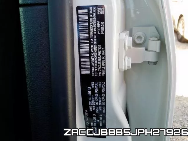 ZACCJBBB5JPH27926