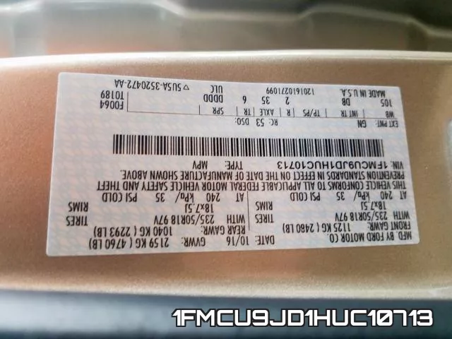 1FMCU9JD1HUC10713