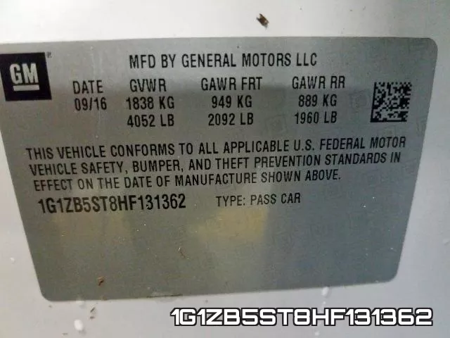 1G1ZB5ST8HF131362