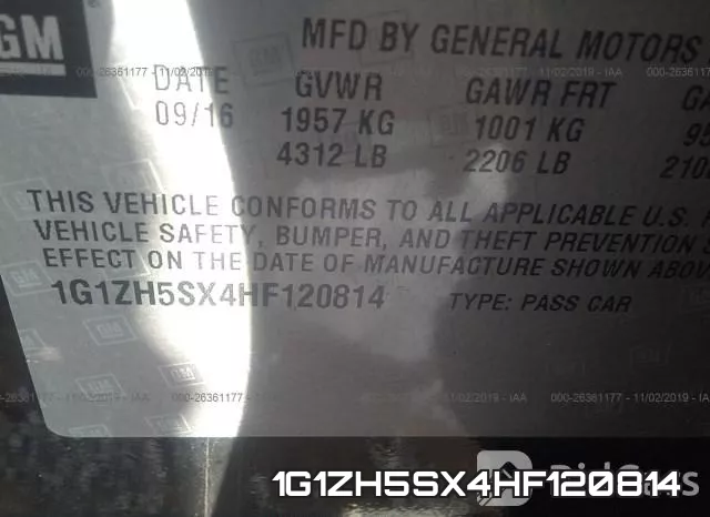 1G1ZH5SX4HF120814