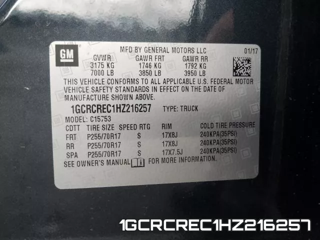 1GCRCREC1HZ216257