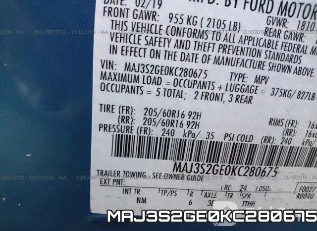 MAJ3S2GE0KC280675