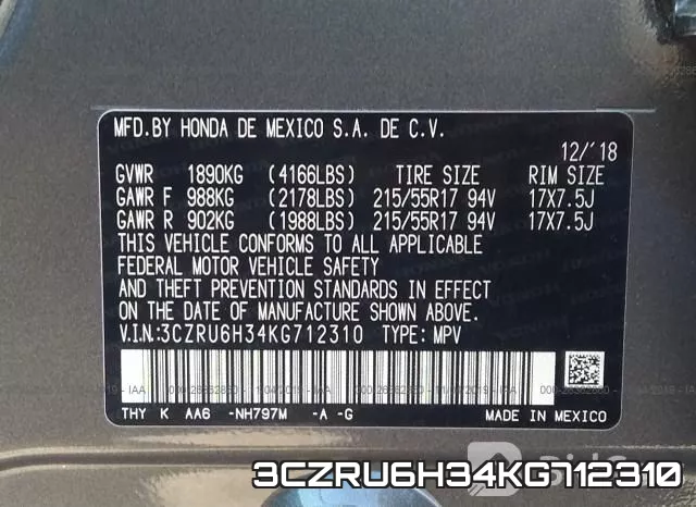 3CZRU6H34KG712310