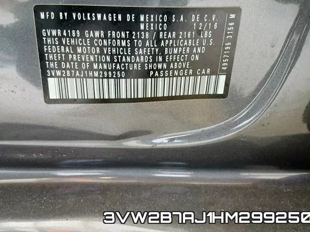 3VW2B7AJ1HM299250
