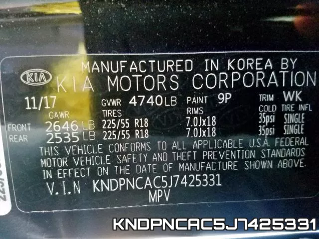 KNDPNCAC5J7425331