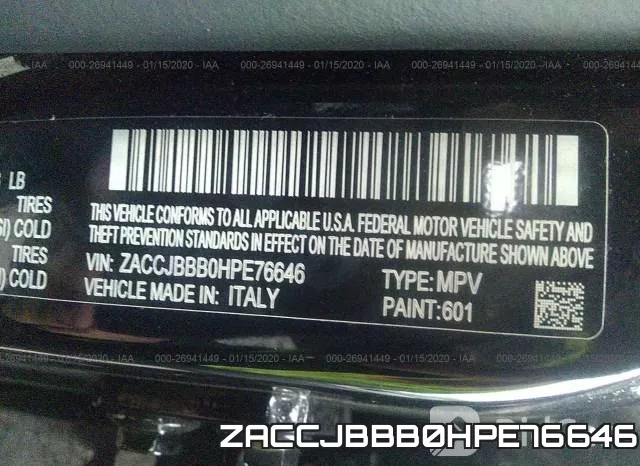 ZACCJBBB0HPE76646
