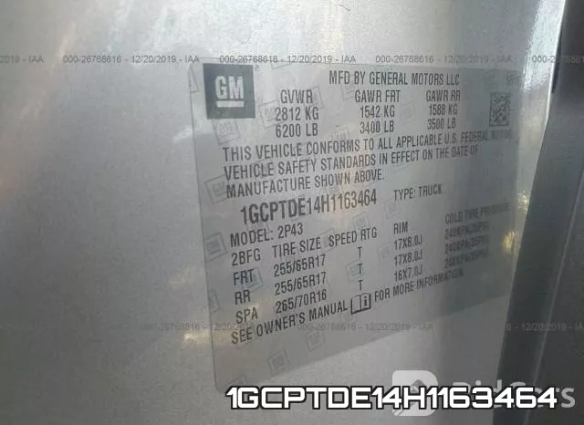 1GCPTDE14H1163464