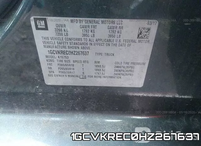 1GCVKREC0HZ267637