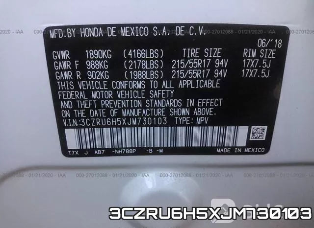 3CZRU6H5XJM730103