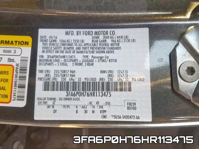 3FA6P0H76HR113475