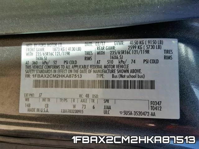 1FBAX2CM2HKA87513